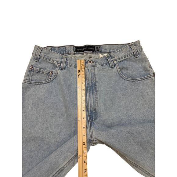 Vtg Levis Silvertab Jeans Mens Size 36x34 (33x33) Blue Straight Relaxed 90s USA - Picture 8 of 10
